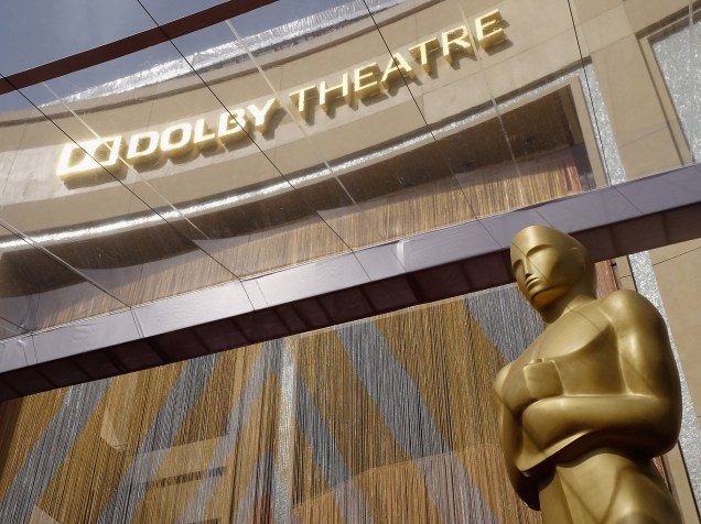 Momentos antes do início do Oscar 2016 no Teatro Dolby, em Los Angeles