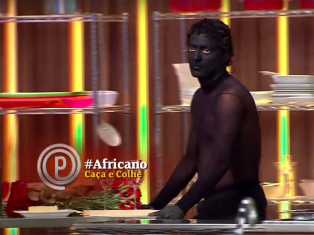 Africano (Eduardo Sterblitch): personagem do Pânico caça, colhe e não fala