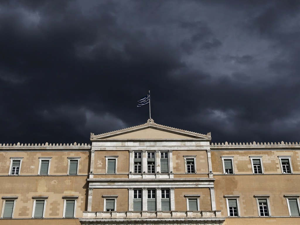 Prédio do parlamento em Atenas, Grécia