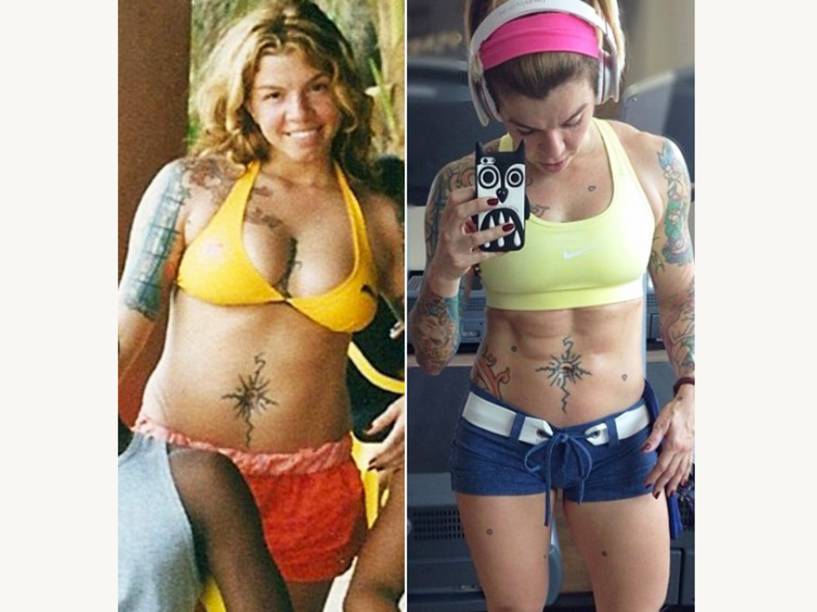 <br> Apresentadora de TV Penélope Nova trabalhou no canal MTV por catorze anos, período em que seu corpo cheio de tatuagens passou por transformações. Apesar de se exercitar desde os 13 anos, ela conseguiu um <em>shape </em>digno de halterofilista nos últimos anos.