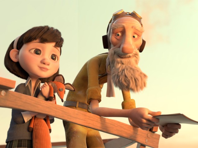A menina e o aviador, vizinhos e amigos improváveis na animação O Pequeno Príncipe