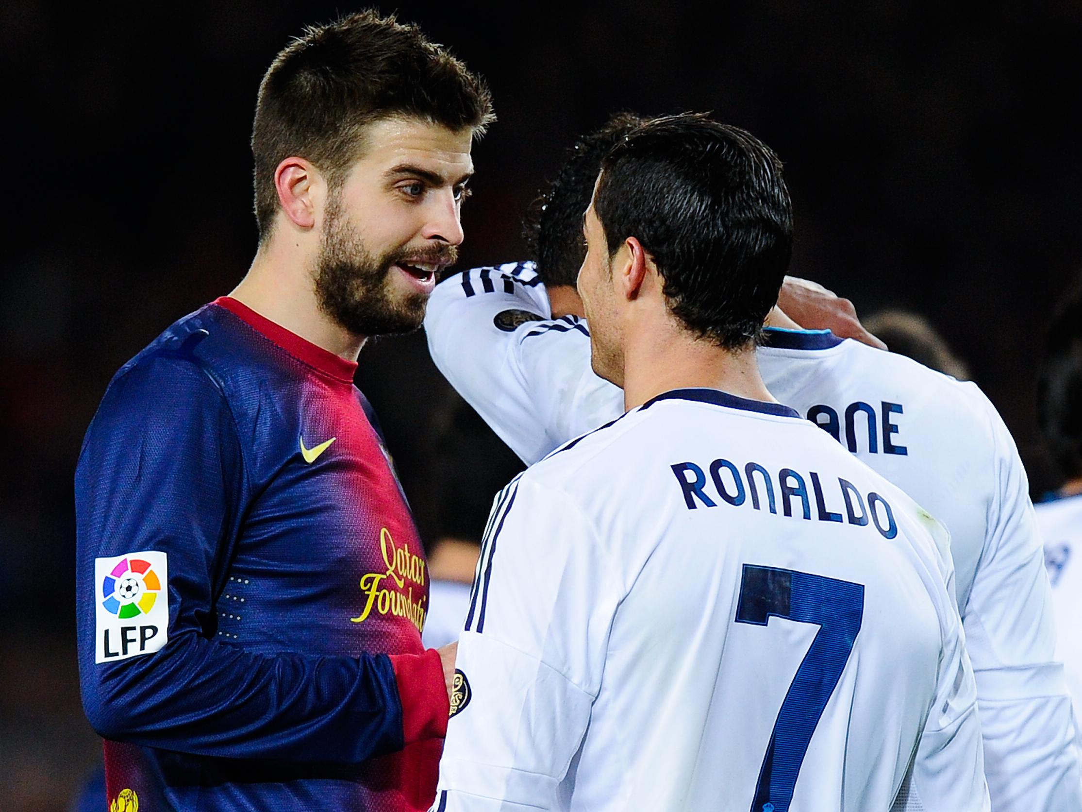 Zagueiro Gerard Piqué, um dos mais animados na celebração do Barcelona no Camp Nou
