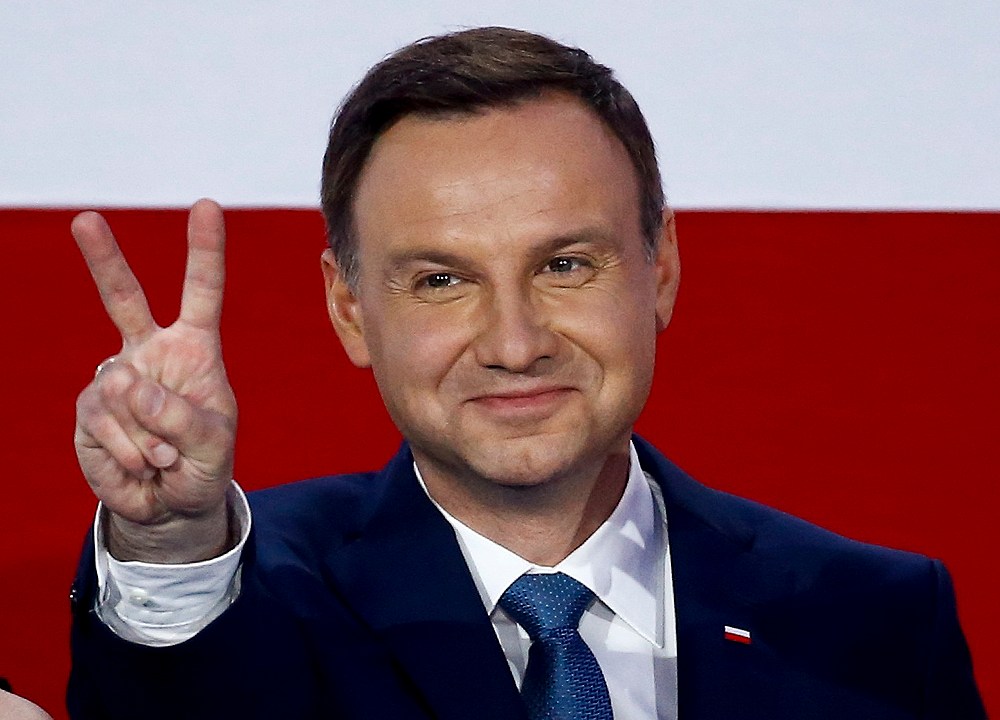 Andrzej Duda, venceu as eleições presidenciais na Polônia