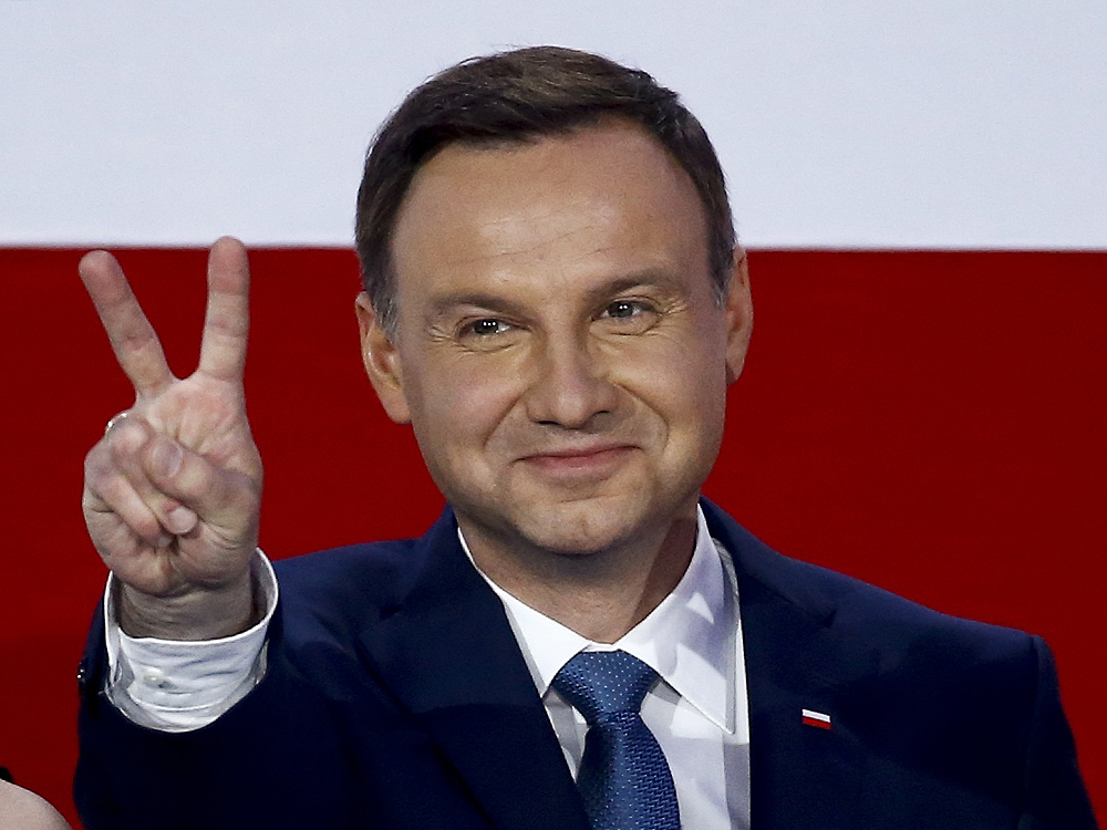 Andrzej Duda, venceu as eleições presidenciais na Polônia