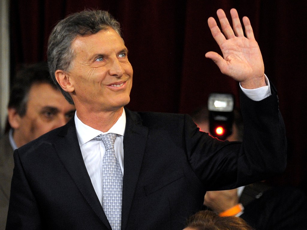 A posse do novo presidente da Argentina Mauricio Macri em Buenos Aires, na manhã desta quinta-feira (10)