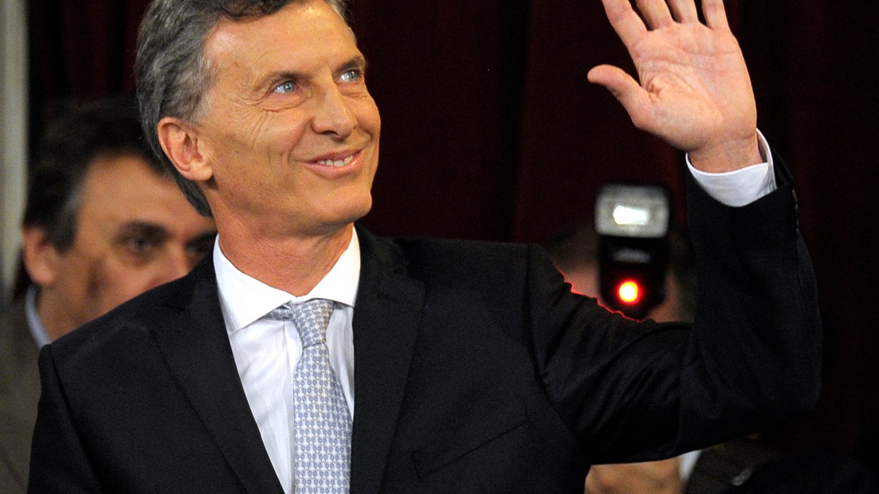 A posse do novo presidente da Argentina Mauricio Macri em Buenos Aires, na manhã desta quinta-feira (10)