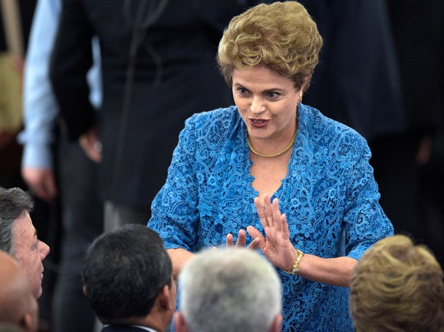 Presidente Dilma Rousseff durante cerimônia de posse do Presidente da República da Argentina, Maurício Macri - 10/12/2015