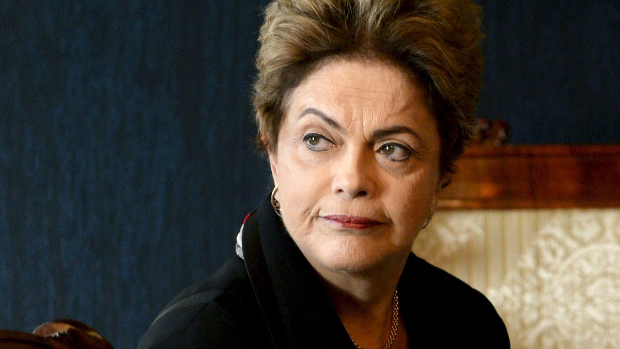 A presidente Dilma Rousseff durante o encontro com o presidente da Finlândia, Sauli Niinisto, no Palácio Presidencial em Helsinki - 20/10/2015