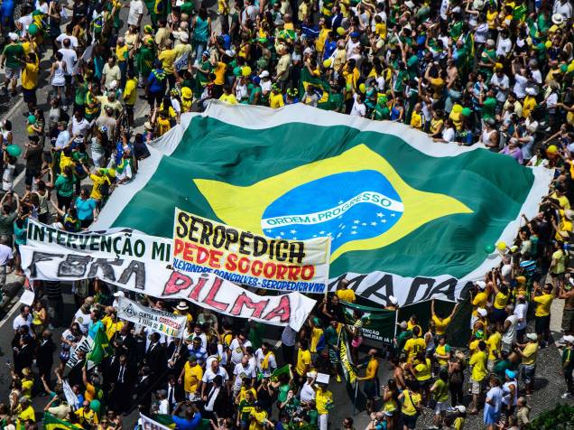 Ato contra o governo Dilma no Rio de Janeiro