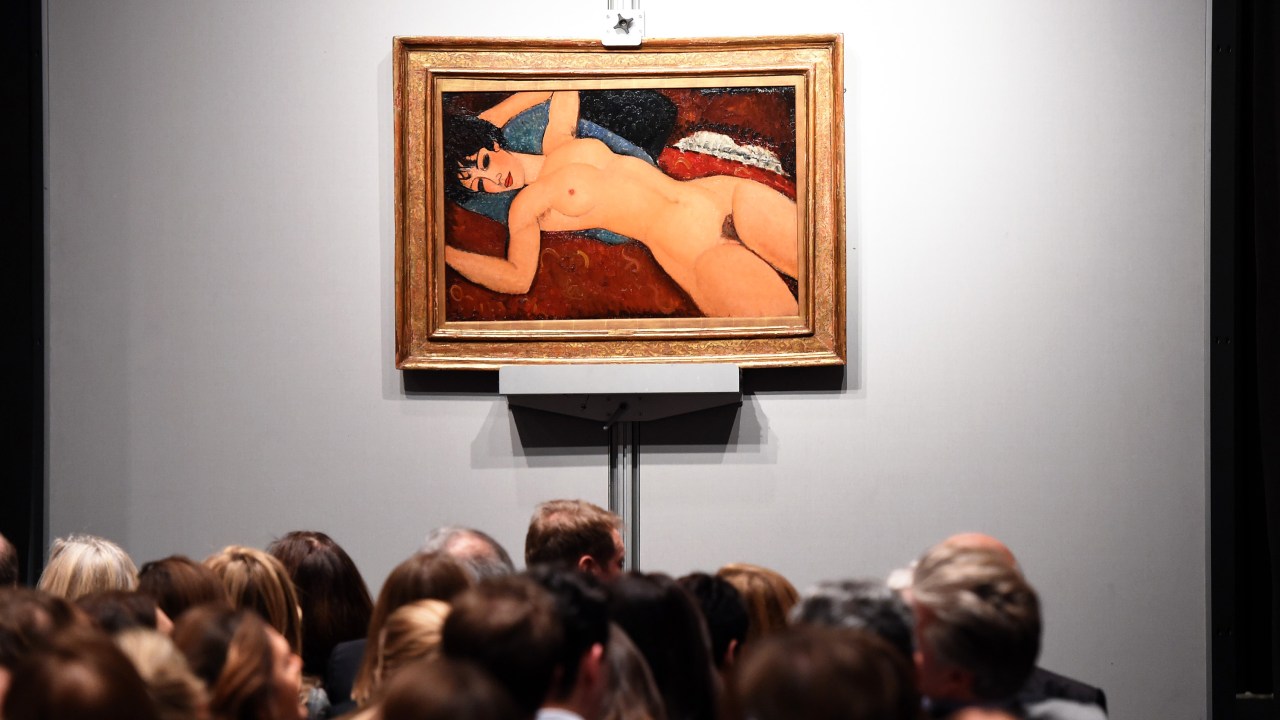 Obra Nu Deitado, do artista italiano Amedeu Modigliani