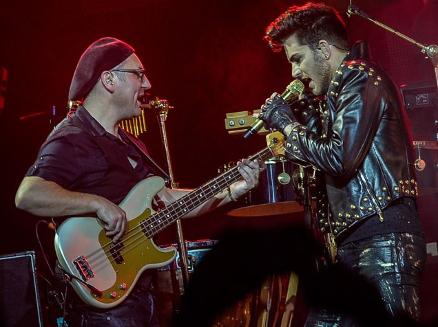 Show do Queen com Adam Lambert como vocalista, no Ginásio do Ibirapuera, em São Paulo