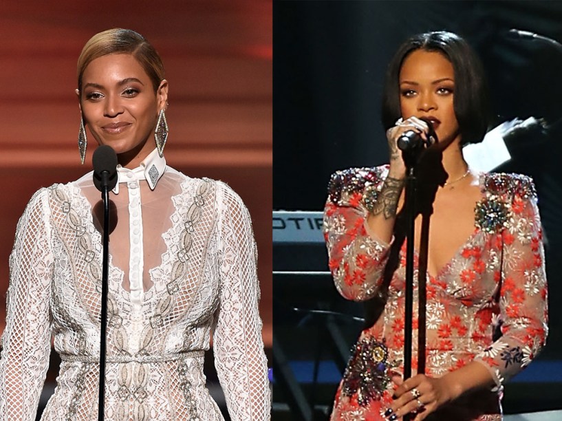 Cantoras Rihanna e Beyoncé