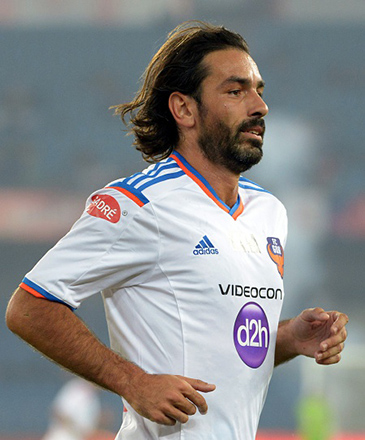 O ex-jogador Robert Pires, no Goa FC, time indiano