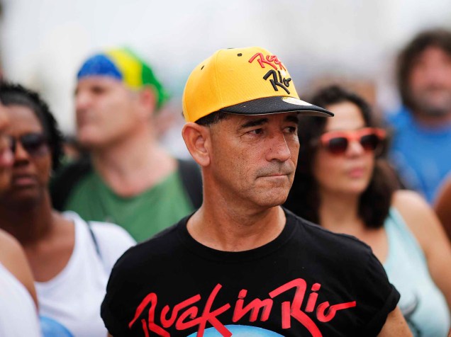 Público na Cidade do Rock, para o terceiro dia de shows do Rock in Rio, neste domingo (20)