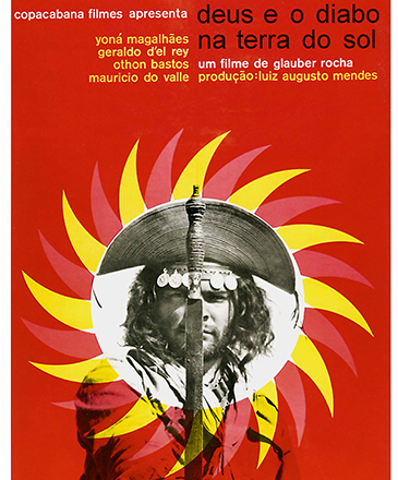 Capa do filme Deus e o Diabo na Terra do Sol, de 1964