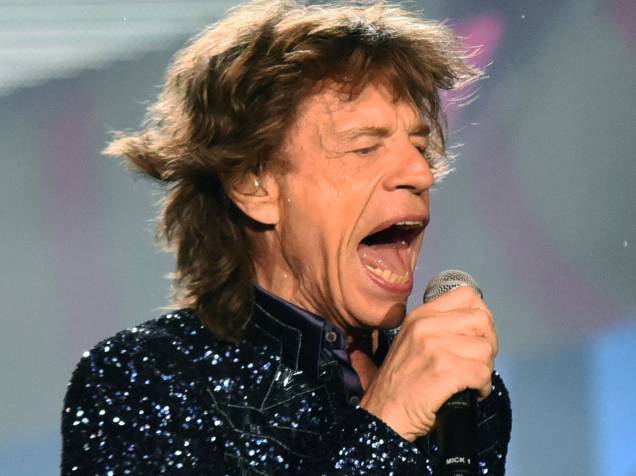 O vocalista Mick Jagger da banda inglesa Rolling Stones se apresenta, na noite desta quarta-feira (02), no estádio do Beira Rio, em Porto Alegre com a turnê "Olé"