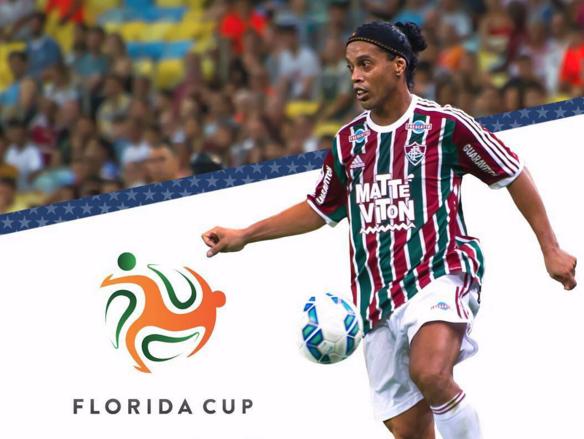 Ronaldinho Gaúcho postou uma foto em seu Instagram para promover sua participação na Florida Cup