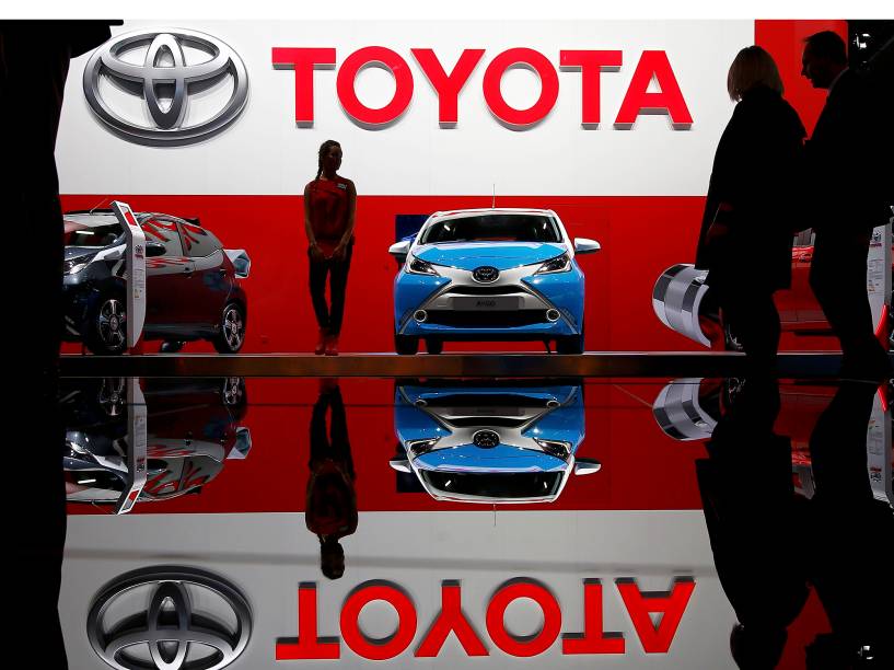 Toyota stall no Salão Internacional do Automóvel de Frankfurt 2015