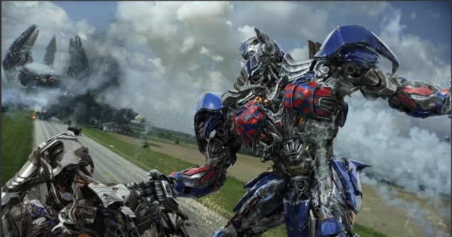 Cena do filme Transformers: A Era da Extinção
