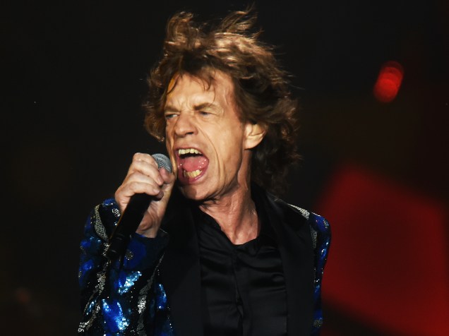 O vocalista Mick Jagger da banda inglesa Rolling Stones se apresenta na noite desta quarta (24), no Morumbi, em São Paulo