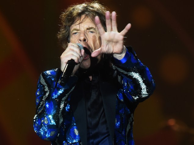  <br><br>O vocalista Mick Jagger da banda inglesa Rolling Stones, se apresenta em São Paulo com a turnê "Olé"