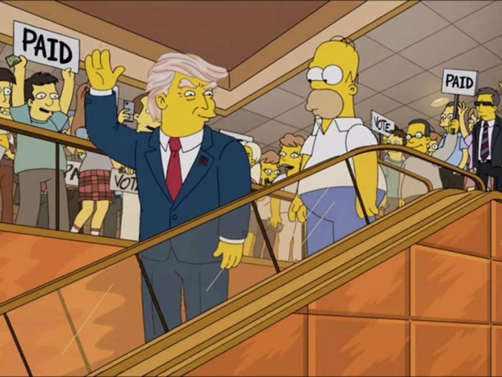 Trailer da nova temporada de Simpsons faz piada com Donald Trump