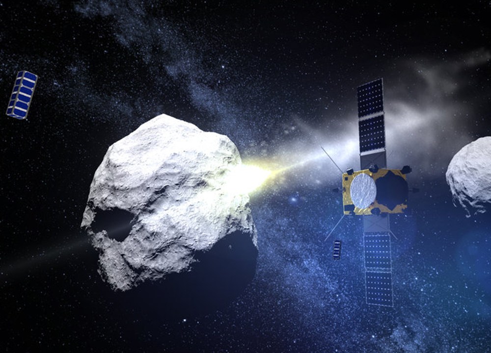 A sonda da ESA, batizada de AIM (Missão de Impacto de Asteroide), irá mapear e compreender melhor as características do asteroide e fazer dois tipos de lançamentos: pequenos satélites e um módulo de aterrissagem no mesmo asteroide.