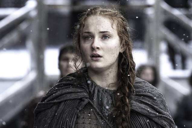 Sansa Stark é incorporada pela atriz Sophie Turner na série Game of Thrones