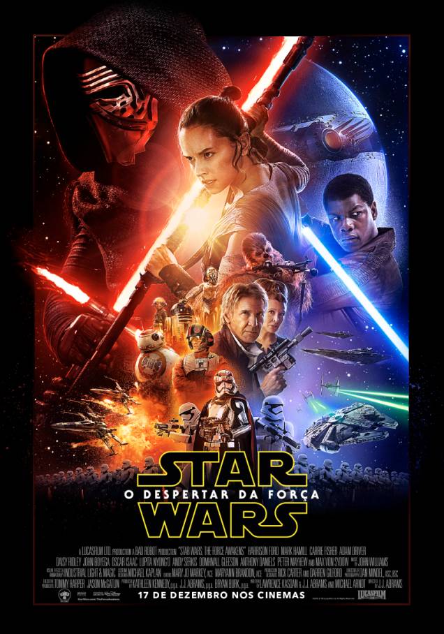 Primeiro cartaz oficial de Star Wars - O Despertar da Força, que estreia em 17 de dezembro