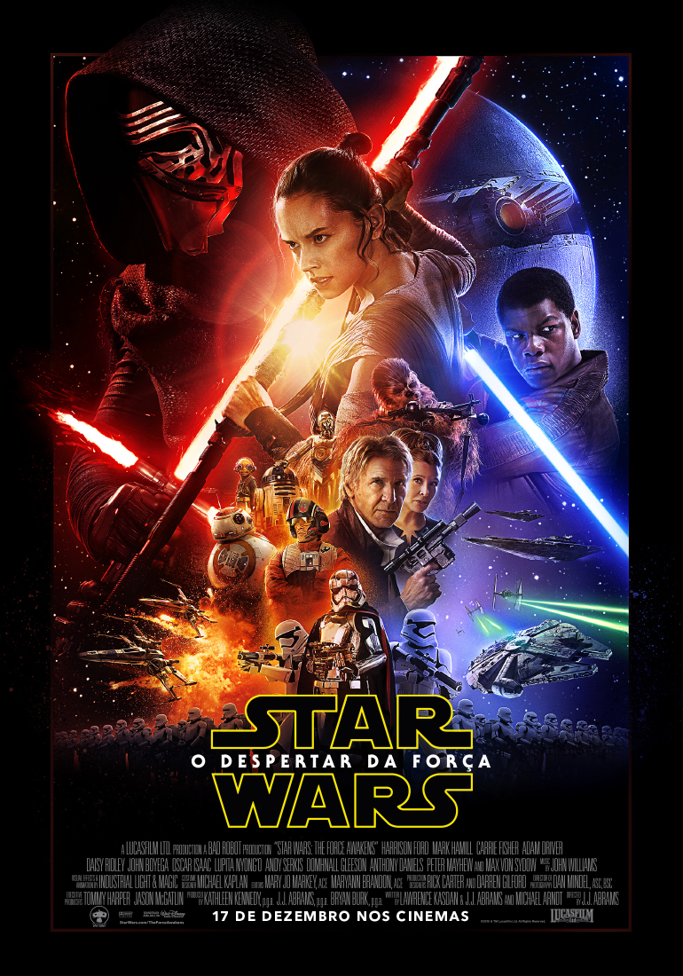 Primeiro cartaz oficial de 'Star Wars - O Despertar da Força', que estreia em 17 de dezembro