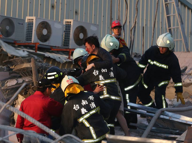 Um terremoto de magnitude 6,4 atingiu o Taiwan