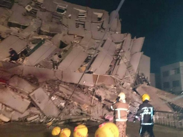 Um terremoto de magnitude 6,4 atingiu o Taiwan
