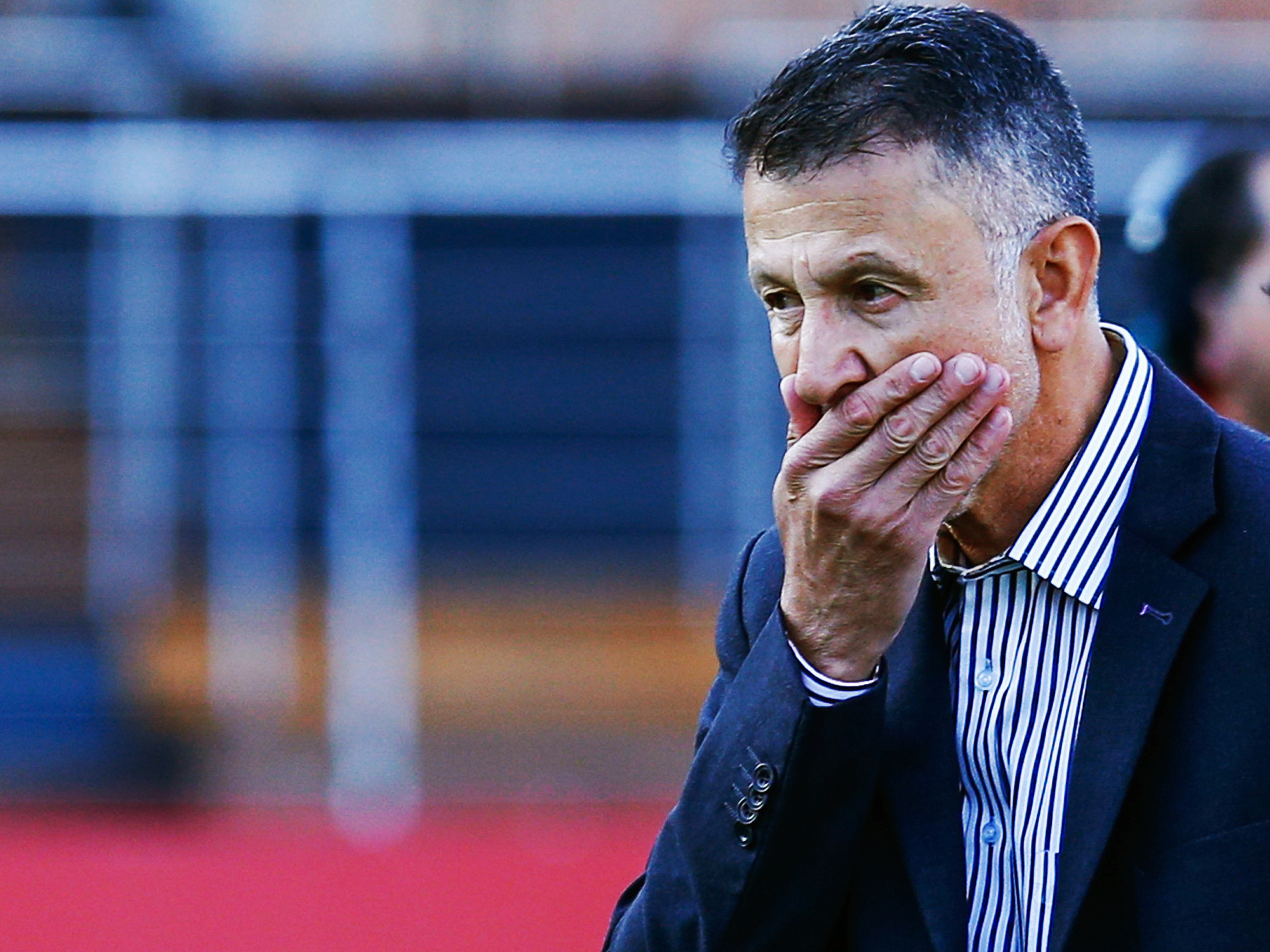 O técnico Juan Carlos Osório - Partida entre São Paulo e Avaí, válida pela 8ª rodada do Campeonato Brasileiro de Futebol 2015, realizada no estádio Cícero Pompeu de Toledo (Morumbi), na zona sul da capital paulista, neste domingo (21)