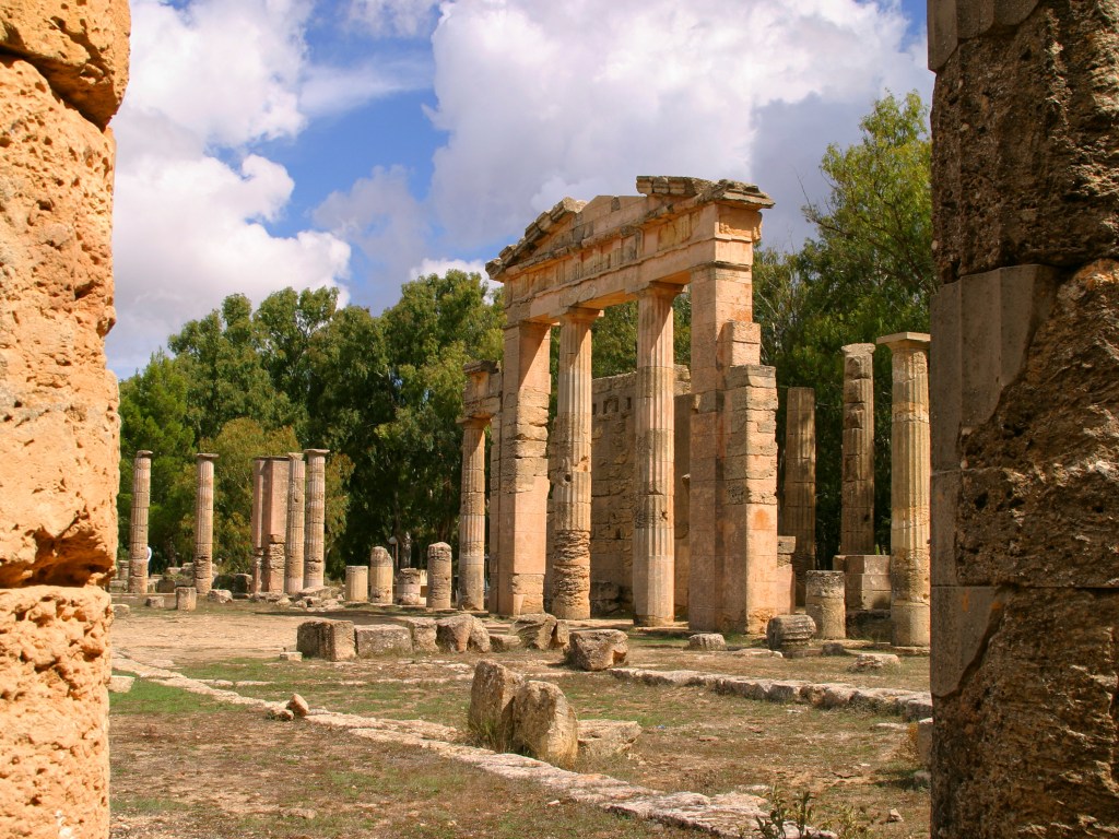 Sítio arqueológico Cirene, Cyrenaica, Líbia
