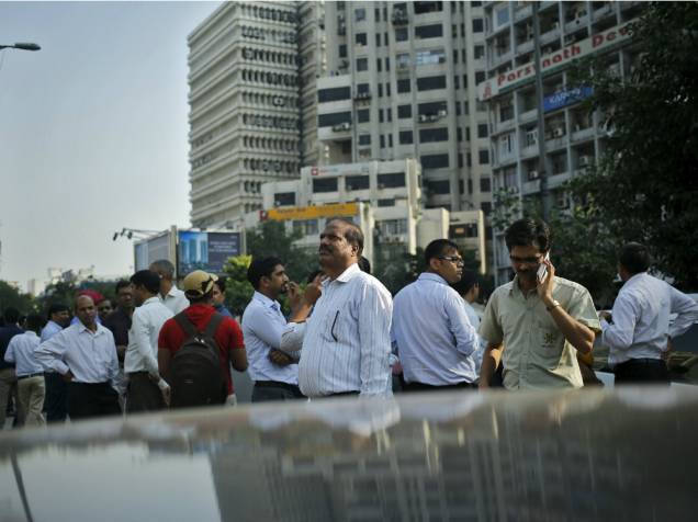 Por precaução, trabalhadores deixaram os prédios do centro de Nova Délhi após o tremor