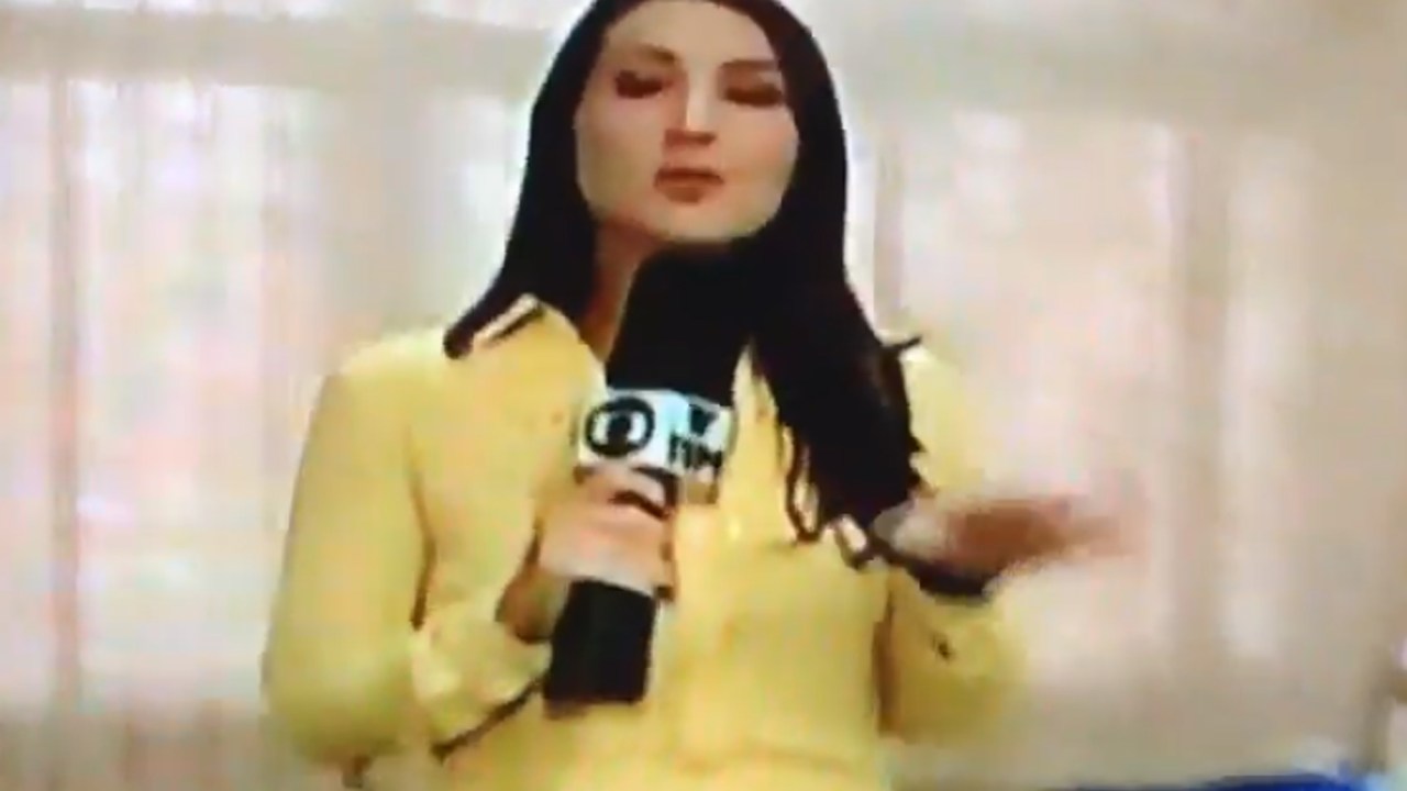 Thais Andrioli, repórter da TV TEM Bauru, afilhada da Rede Globo no interior de São Paulo