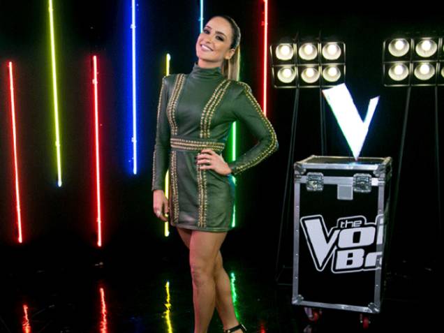 A cantora Claudia Leitte, na última noite de batalhas do The Voice Brasil