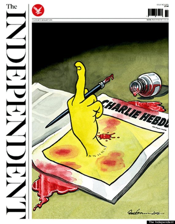 Capa da edição desta quinta-feira do jornal inglês The Independent
