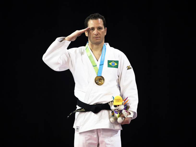 Judoca Tiago Camilo, medalha de ouro na categoria até 90 kg