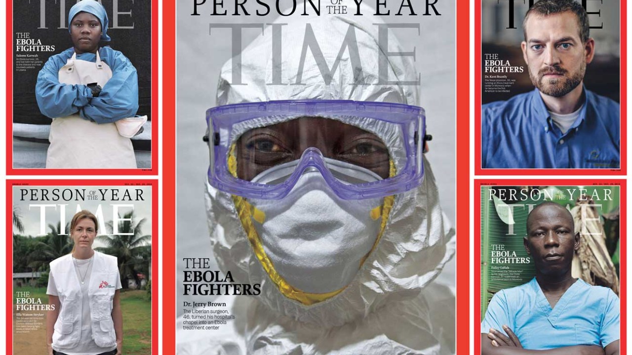Personalidade de 2014: Escolha da revista 'Time' foram os profissionais que ajudam a conter a epidemia de ebola na África