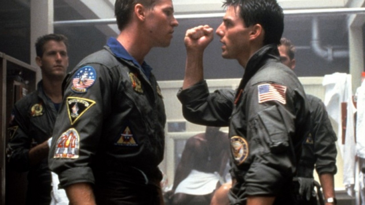 Val Kilmer e Tom Cruise em cena de 'Top Gun: Ases Indomáveis'