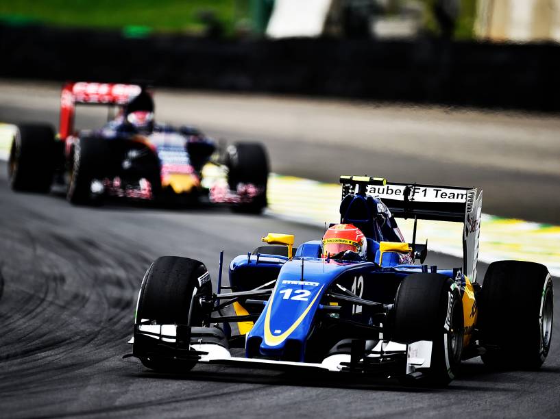 Felipe Nasr,  durante os treinos livres para o GP do Brasil de F-1