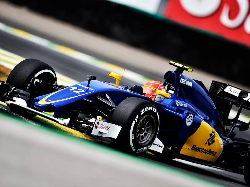 Felipe Nasr,  durante os treinos livres para o GP do Brasil de F-1