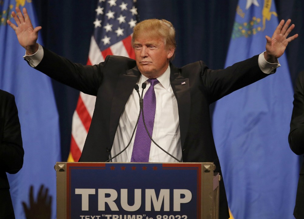 O pré-candidato Donald Trump em um evento em Las Vegas, no Estado de Nevada