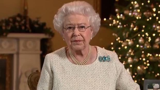 A rainha Elizabeth II em seu discurso de Natal