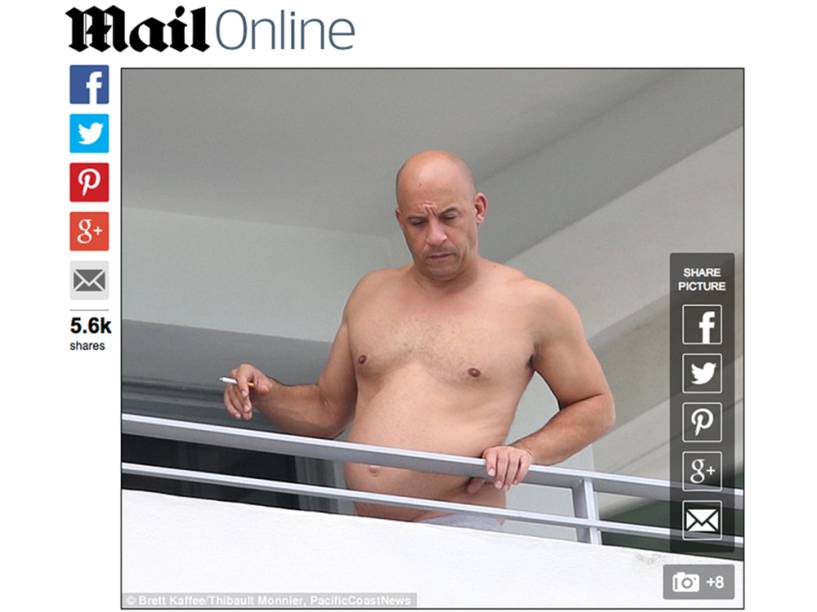 O ator Vin Diesel