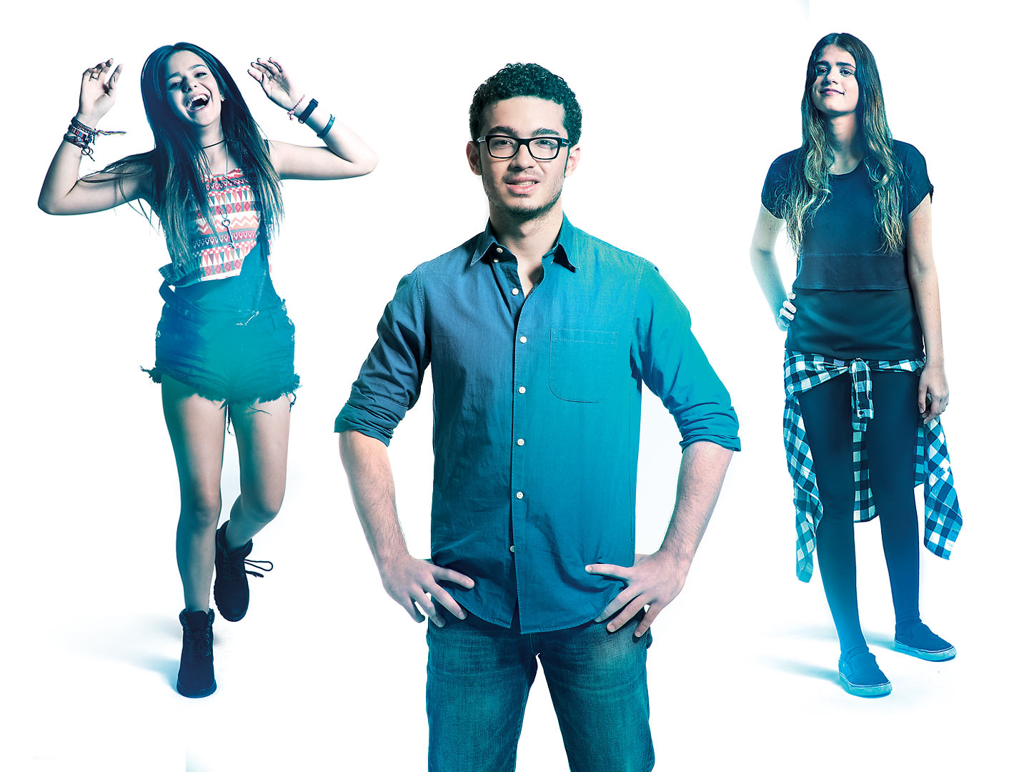 Vitória Moraes, Gabriel Barrak e Joana Fusco