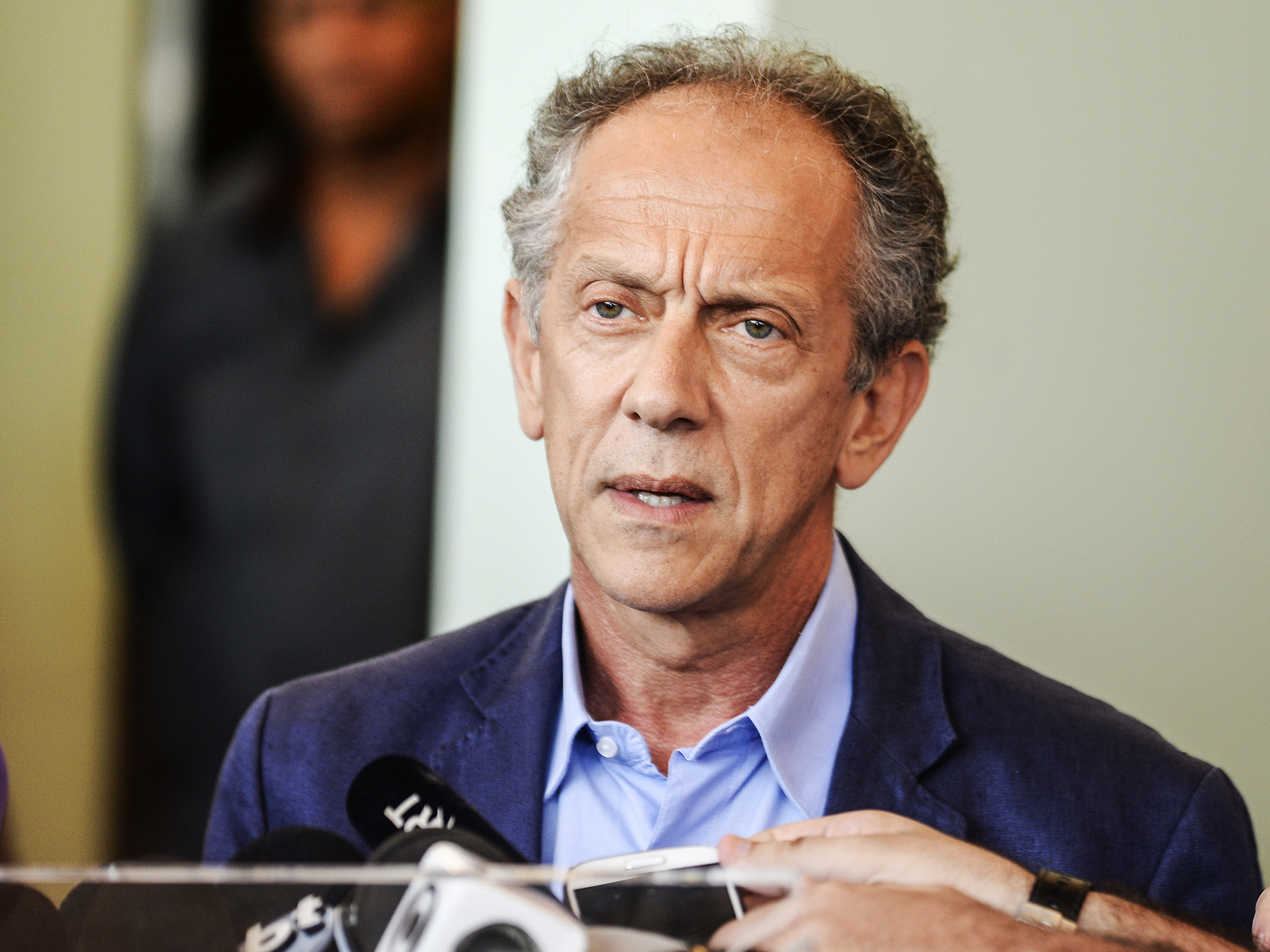 Secretario Geral Walter Feldman durante Ato Publico em defesa do futebol Brasileiro na sede da CBF na Barra da Tijuca, zona oeste da cidade