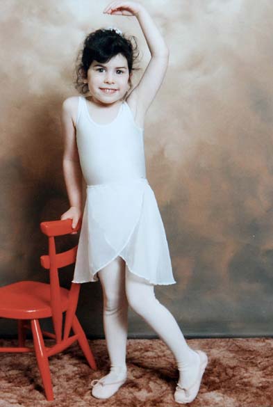 Amy Winehouse com 5 anos de idade em 1988