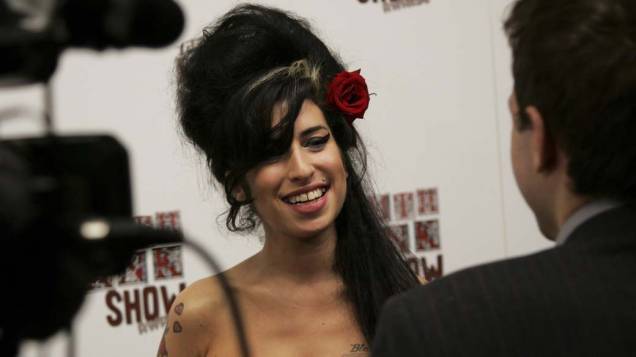 Amy Winehouse durante o South Bank Show Awards em Londres, 2007